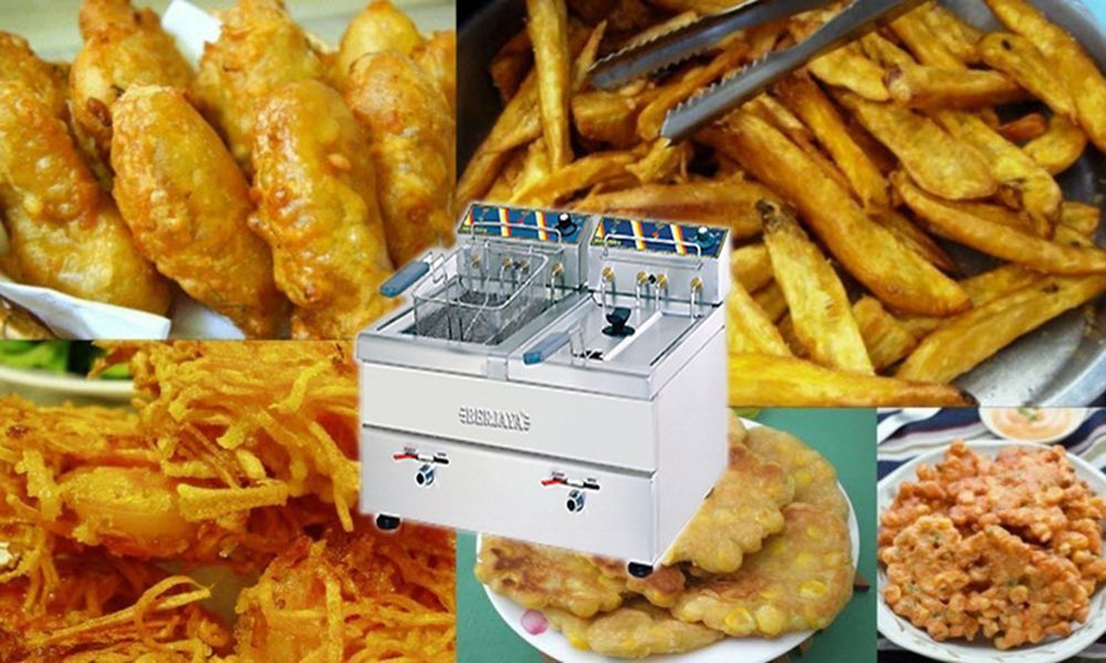 Bếp chiên nhúng điện đôi Berjaya SDF12D - Hàng chính hãng