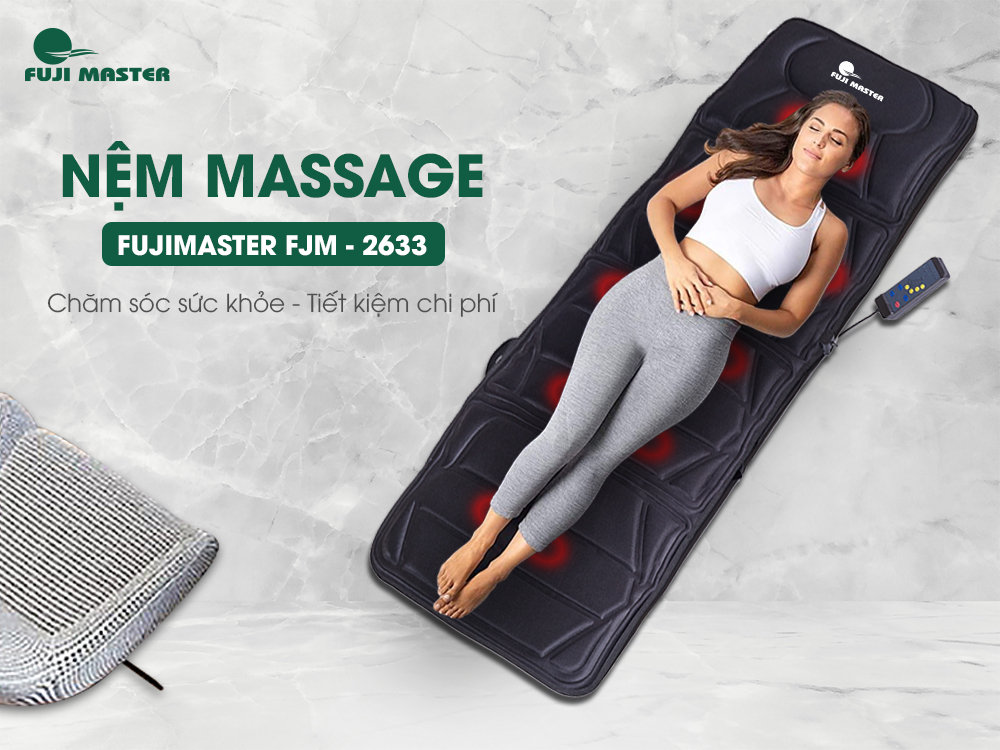 Nệm massage toàn thân FujiMaster FJM-2622 - Hàng chính hãng