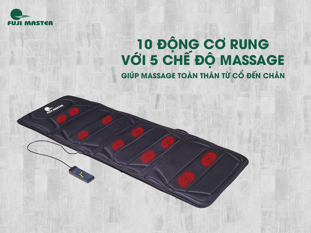 Nệm massage toàn thân FujiMaster FJM-2622 - Hàng chính hãng