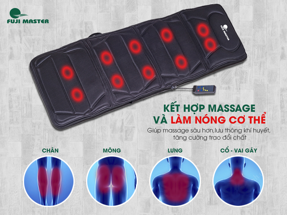 Nệm massage toàn thân FujiMaster FJM-2622 - Hàng chính hãng