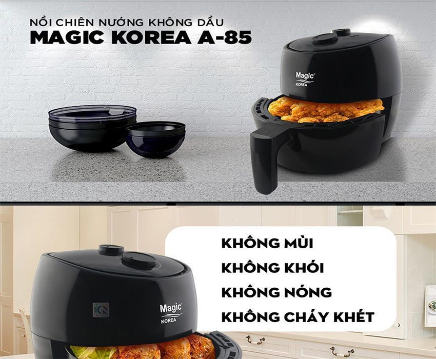 Nồi chiên nướng chân không đa năng Magic Korea A85 - Hàng chính hãng