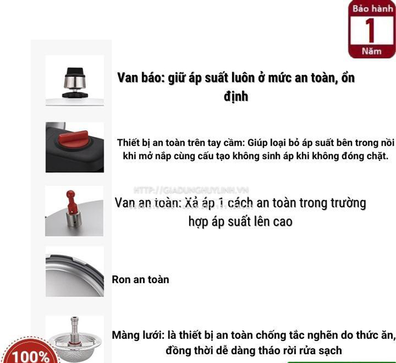 Nồi áp suất gas PoongNyun HCAPC-30 (16 lít) - Hàng chính hãng