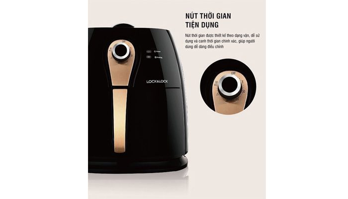 Nồi chiên không dầu Lock&Lock EJF137FU - Hàng chính hãng