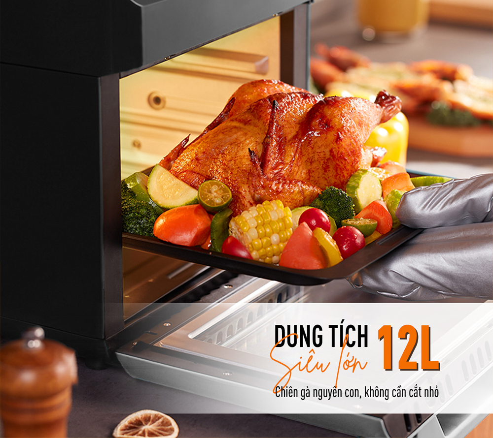 Nồi chiên không dầu Nagakawa NAG3306 (12 lít) - Hàng chính hãng