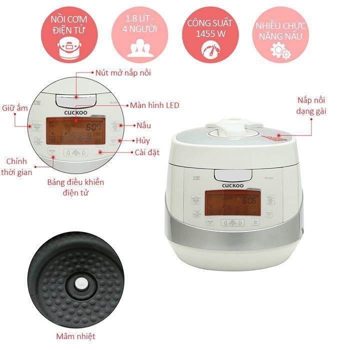 Nồi cơm điên Cuckoo CRP-HN1056F - Hàng chính hãng