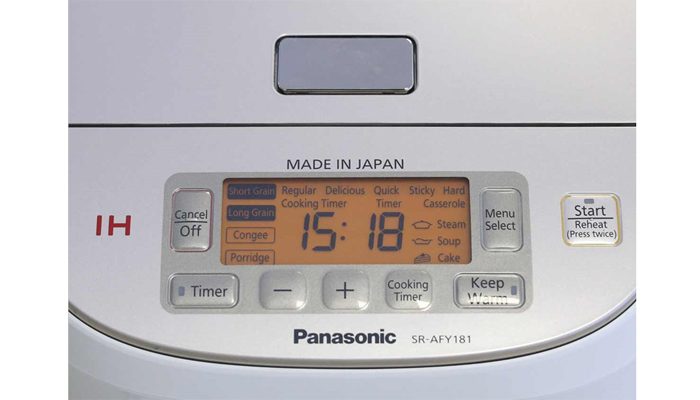 bảng điều khiển nồi cơm điện cao tần Panasonic SR-AFY181WRA