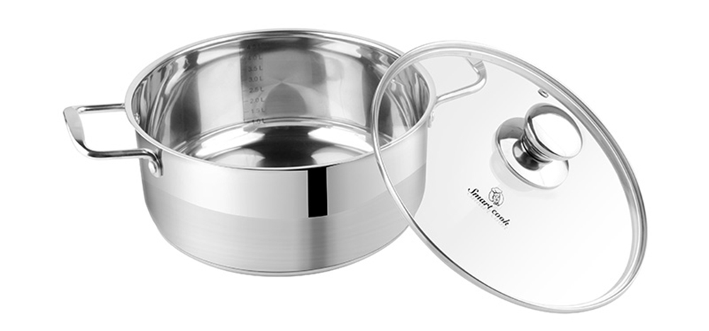 Bộ nồi inox Smartcook SM-2102MN size quánh 16, 20 , 24cm - Hàng chính hãng