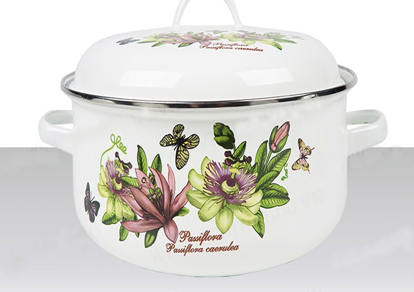 Bộ 5 nồi bằng thép tráng men Zelda ZD-EP223 có cấu tạo 5 lớp