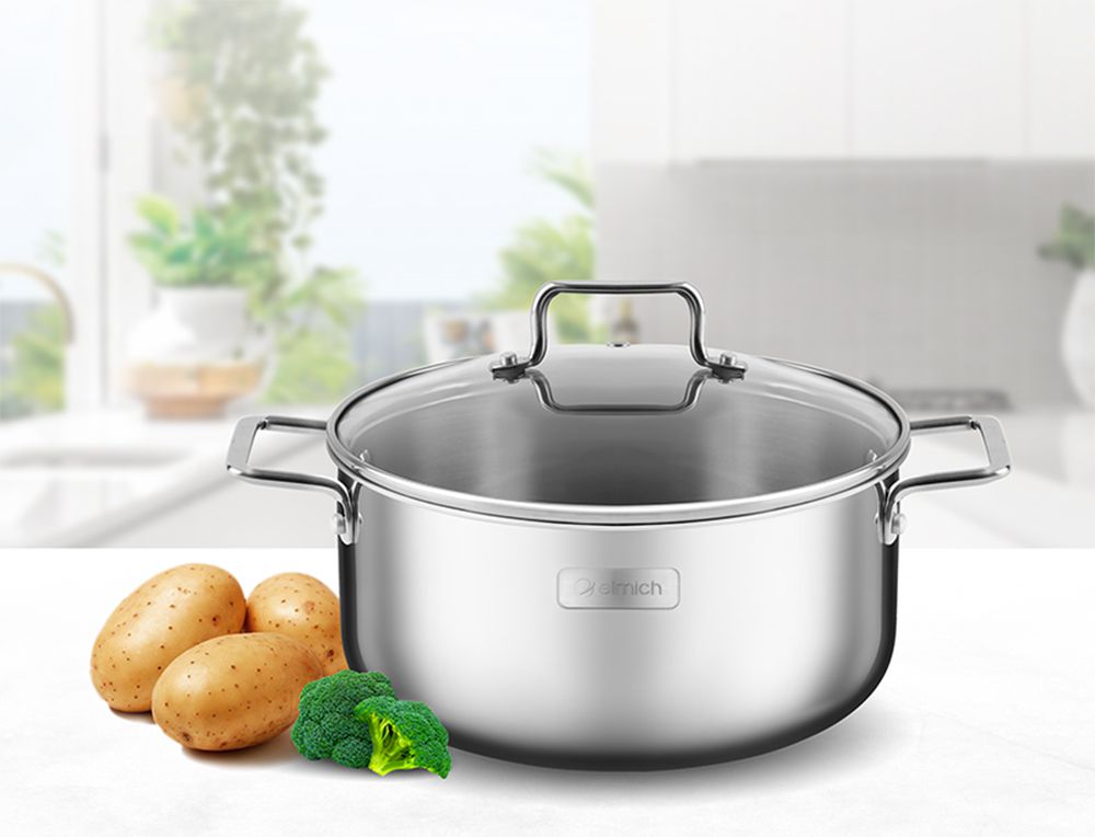 Nồi inox liền khối Elmich Trimax XR EL-3840 size 18cm - Hàng chính hãng