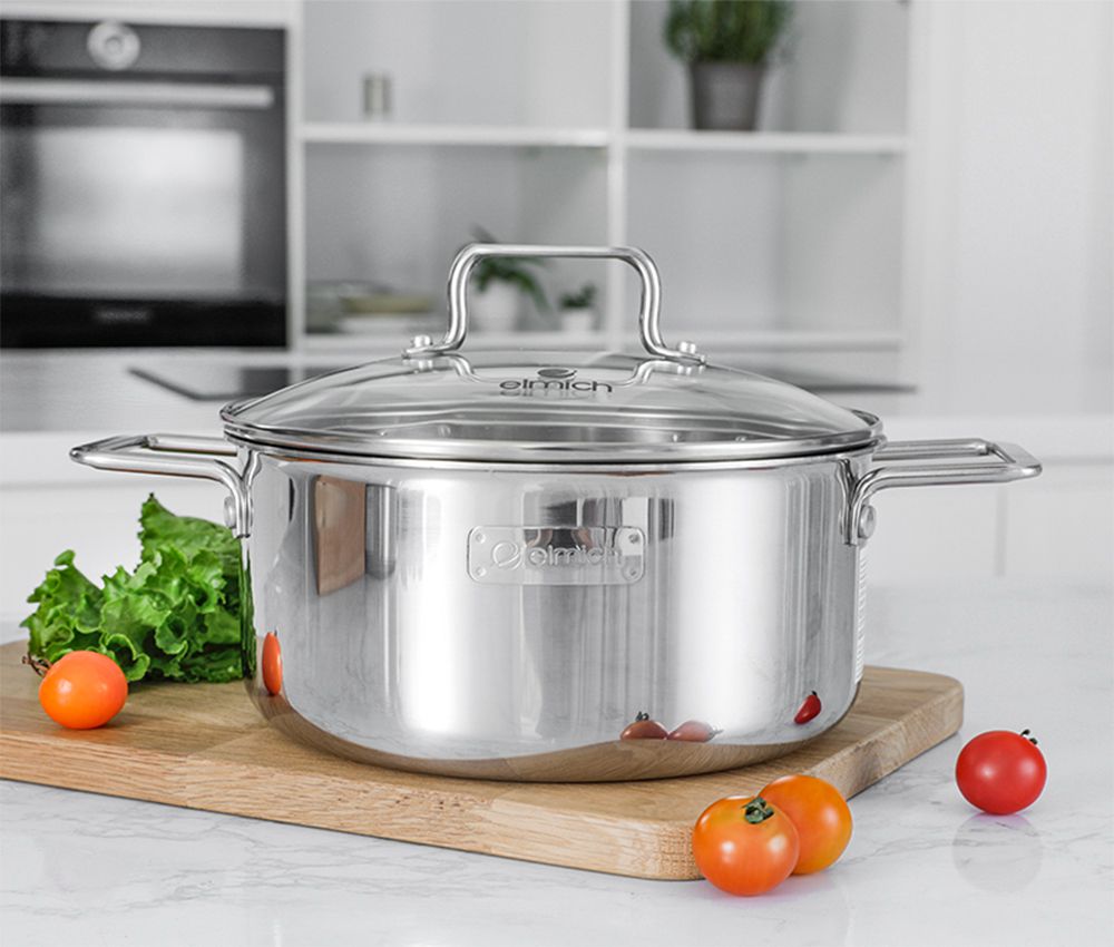 Nồi inox liền khối Elmich Trimax XR EL-3840 size 18cm - Hàng chính hãng