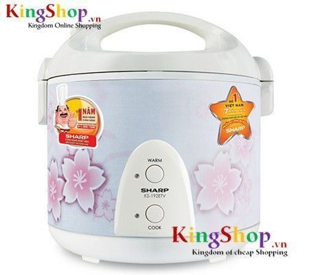 Nồi cơm điện Sharp KS-192ETV - Thương hiệu Nhật Bản - Hàng chính hãng