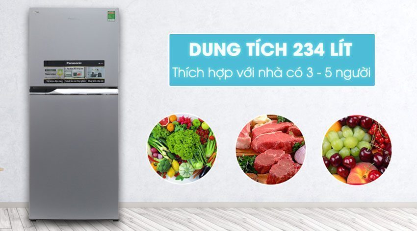 Tủ lạnh Panasonic NR-BL267VSV1 