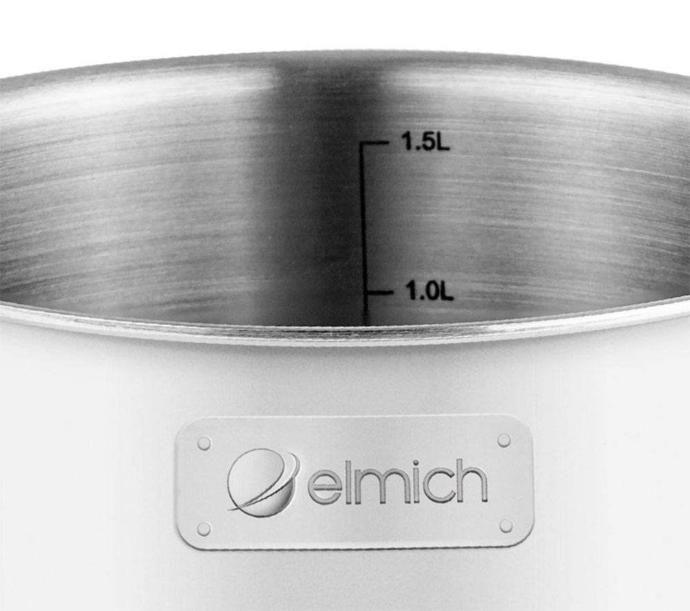 Quánh inox liền khối Elmich Trimax ECO EL-3990 size 16cm - Hàng chính hãng