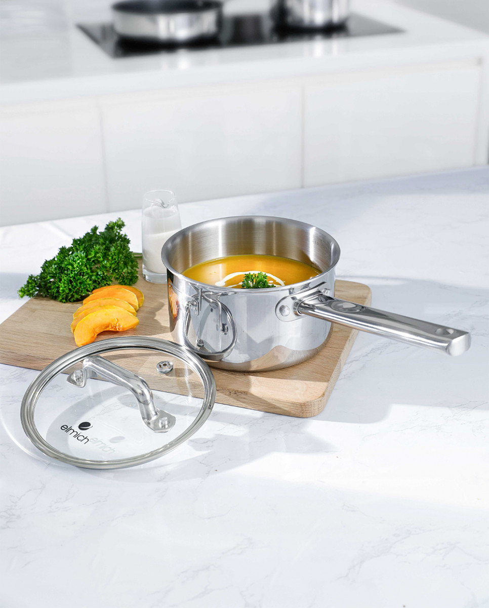 Quánh inox liền khối Elmich Trimax ECO EL-3990 size 16cm - Hàng chính hãng