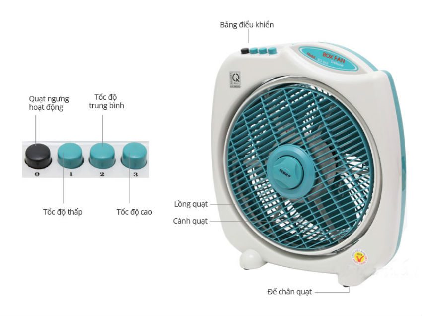 Quạt bàn đảo 3 tấc Senko BD860 - Hàng chính hãng