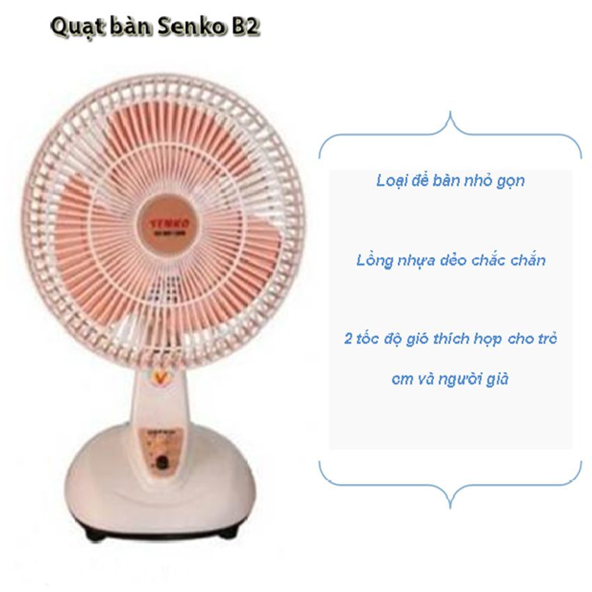 Quạt bàn B2 mini Senko B102 - Hàng chính hãng