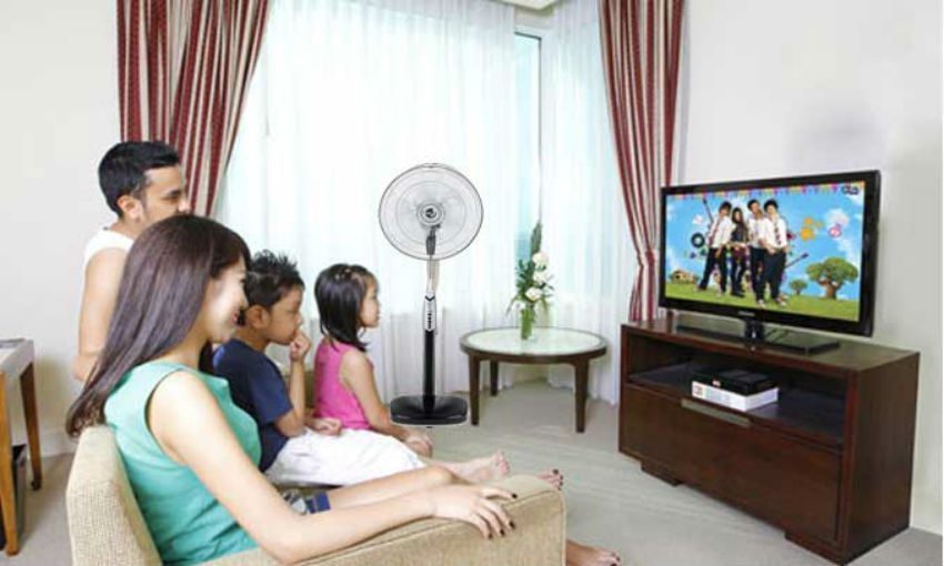 Quạt đứng Asia D16020 có remoter tiện loeij