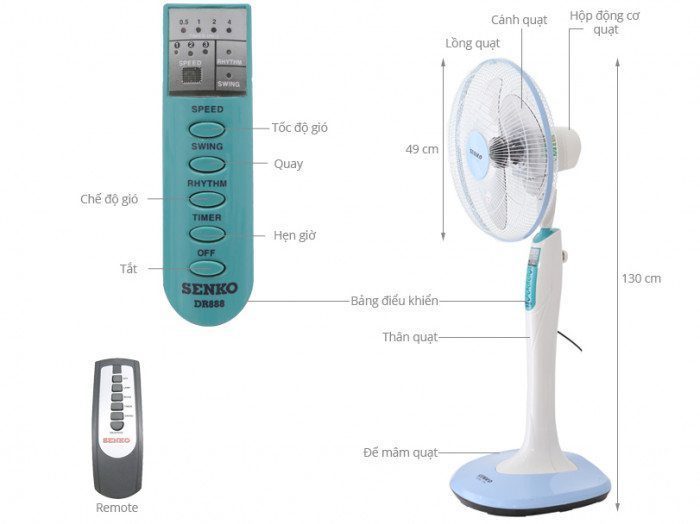 Quạt đứng Senko DR888