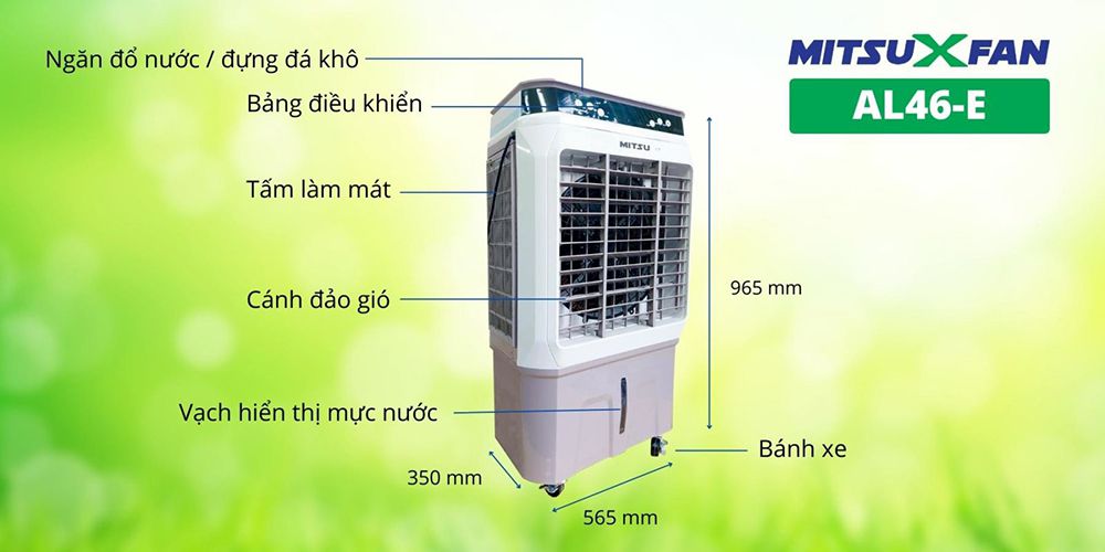 Quạt hơi nước MitsuXFan AL46-E - Hàng chính hãng