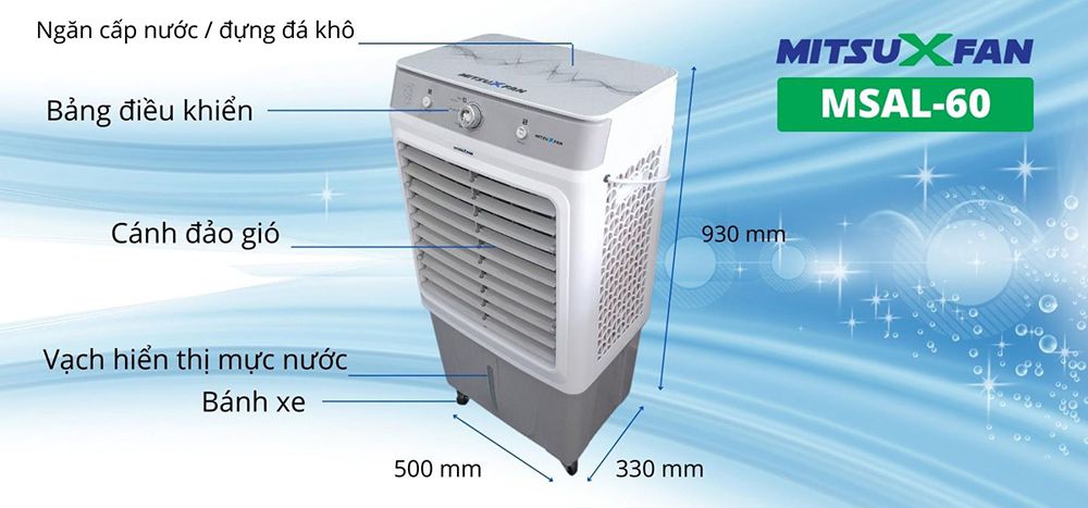 Quạt hơi nước MitsuXFan AL60 - Hàng chính hãng