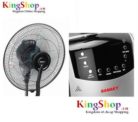 Quạt phun sương tạo ẩm Sanaky SK-16A - Hàng chính hãng