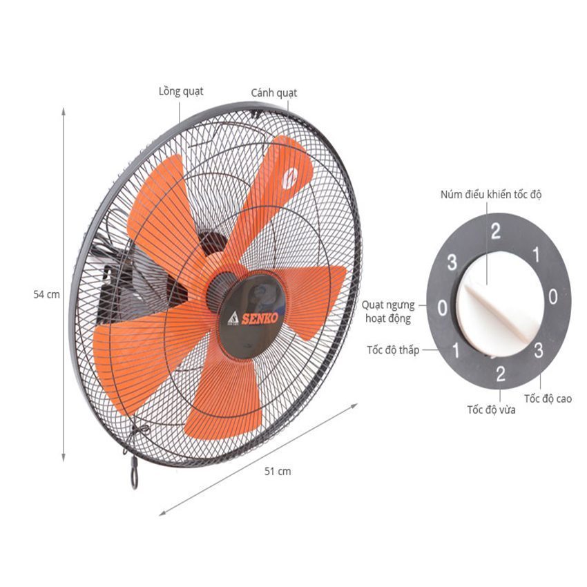 Quạt treo tường Senko T18