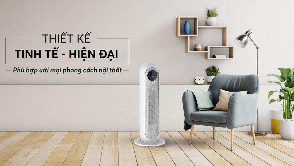 Quạt sưởi gốm Ceramic Mutosi MCH-2200 - Hàng chính hãng