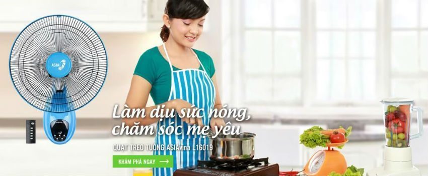 Quạt treo tường Asia VY377090 - Hàng chính hãng