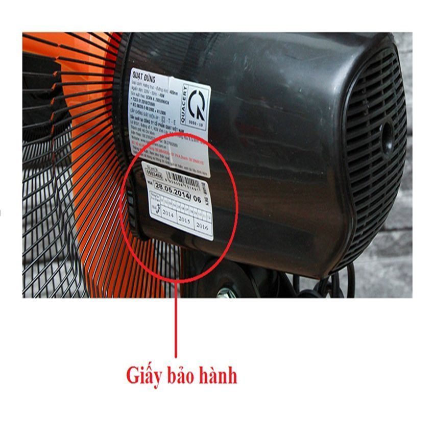 giấy bảo hành Quạt treo 2 dây CN L18004