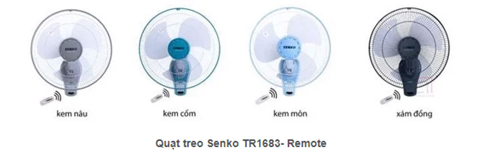 Quạt treo tường Senko TR1683 - Hàng chính hãng
