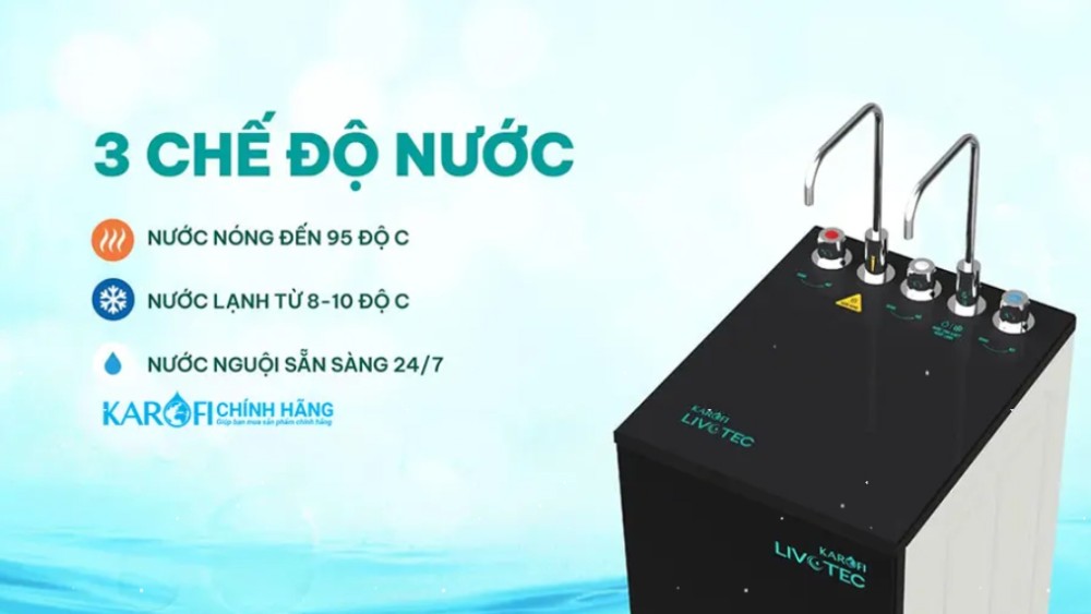 Máy lọc nước nóng lạnh Karofi Livotec 630S - Hàng chính hãng