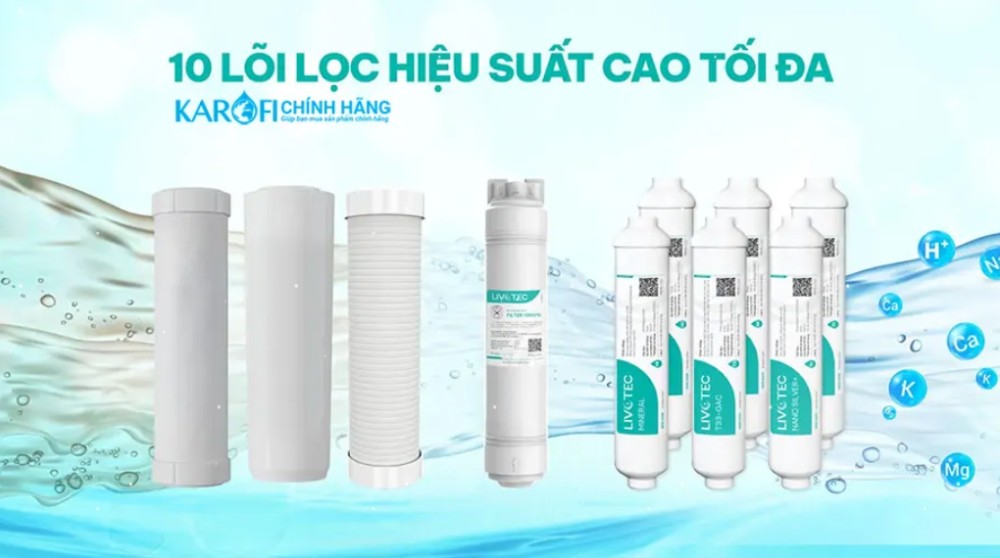 Máy lọc nước nóng lạnh Karofi Livotec 630S - Hàng chính hãng