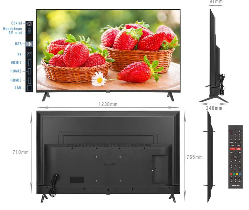 Smart Tivi Asanzo 4K 55 inch 55U73 - Hàng chính hãng