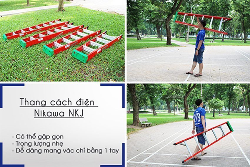 Thang cách điện chữ A Nikawa NKJ-6C - Hàng chính hãng