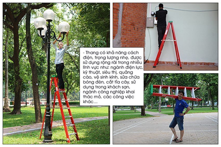 Thang cách điện chữ A Nikawa NKJ-8C - Hàng chính hãng