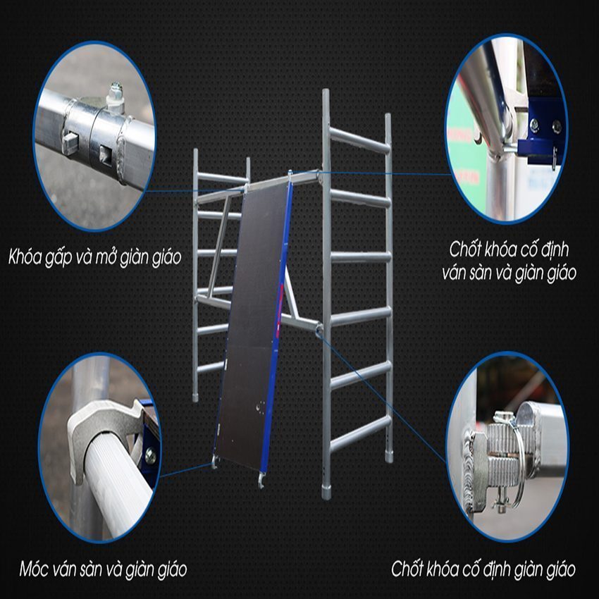 Chi tiết của thang giàn giáo lớn Nikawa JSJ-6