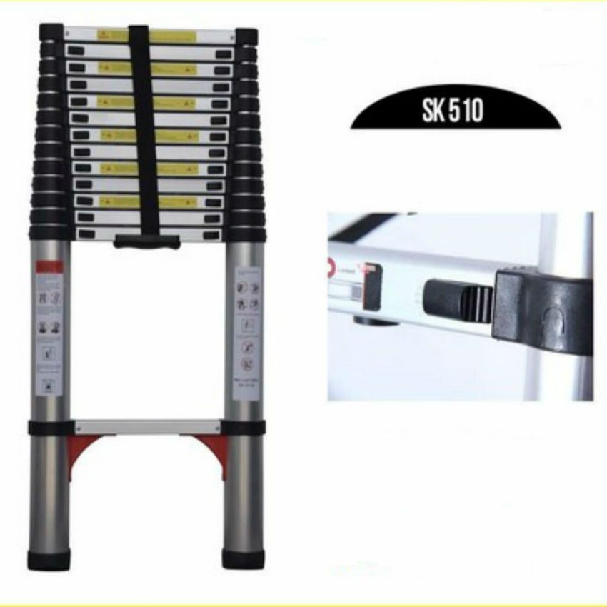 Thang nhôm rút đơn Sumika SK-510 có chốt an toàn