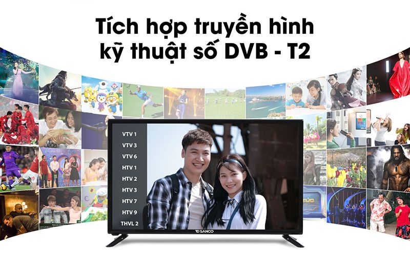 Tivi LED Sanco HD 32 inch H32T100 - Hàng chính hãng