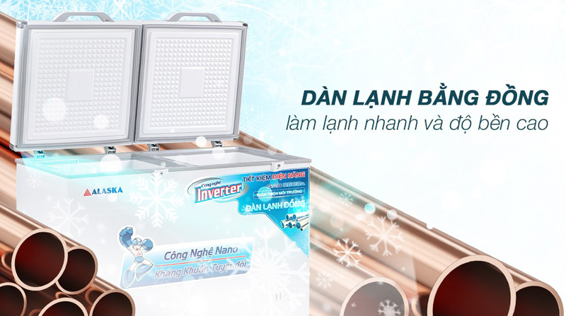 Tủ đông Alaska BCD-5068CI ( 312L ) - Hàng chính hãng