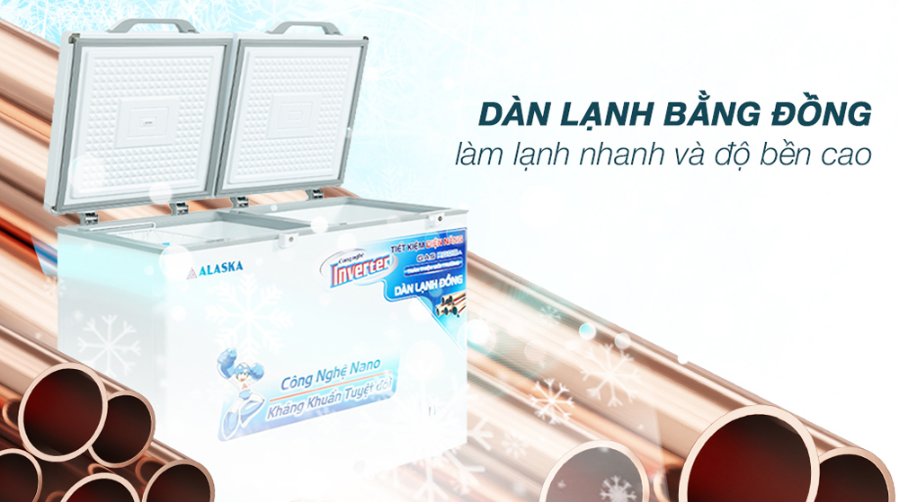 Tủ đông mát Alaska BCD-3568CI (221L) - Hàng chính hãng