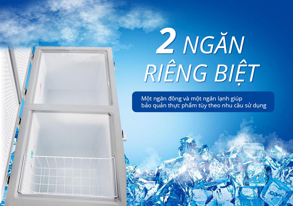 Tủ đông mát Alaska BCD-5568CI ( 372L ) - Hàng chính hãng