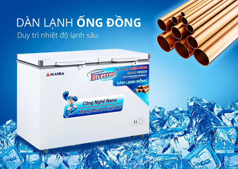 Tủ đông mát Alaska BCD-5568CI ( 372L ) - Hàng chính hãng