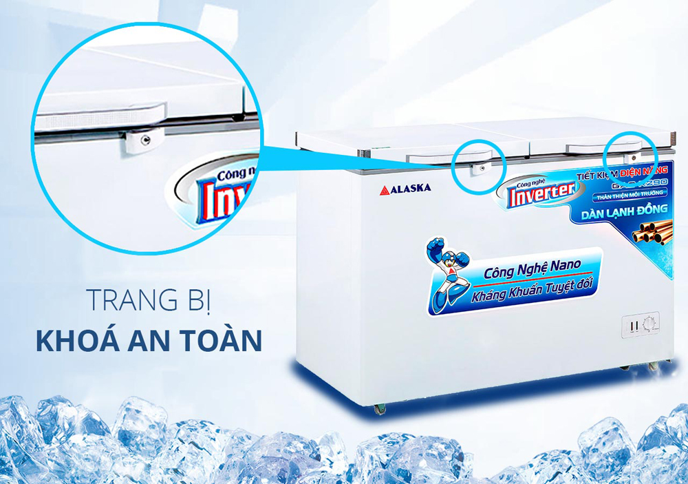 Tủ đông mát Alaska BCD-5568CI ( 372L ) - Hàng chính hãng