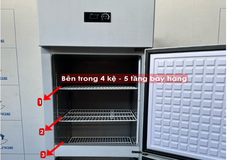 Tủ đông mát 2 cánh inox Snow Village SLLDZ4-538LS - Hàng chính hãng