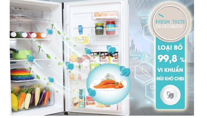 Tủ lạnh Inverter Electrolux ETB5702BA - Hàng chính hãng