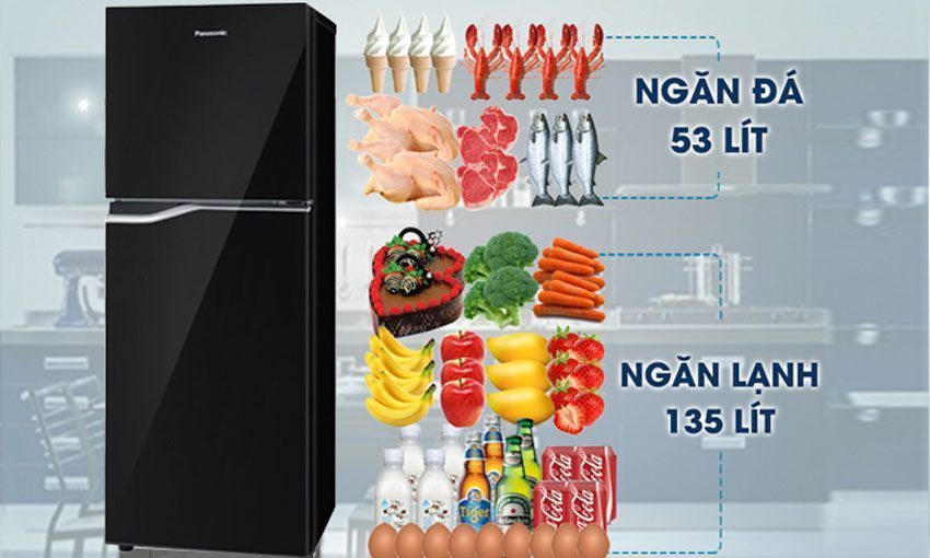 Tủ lạnh Panasonic NR-BA228PTV1 - Hàng chính hãng