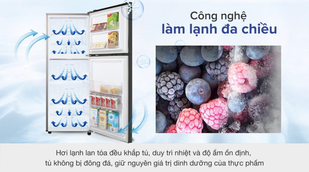 Tủ lạnh Samsung Inverter 208 lít RT20HAR8DBU/SV - Hàng chính hãng