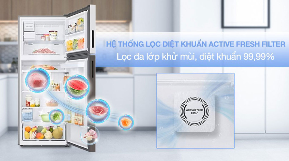 Tủ lạnh Samsung Inverter 406 lít Bespoke RT42CB6784C3SV - Hàng chính hãng