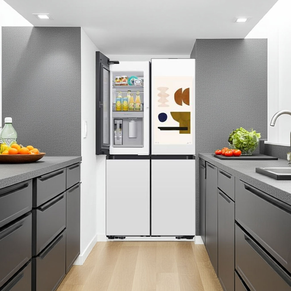 Tủ lạnh Samsung Inverter 636 lít Multi Door Bespoke RF65DB990012SV - Hàng chính hãng