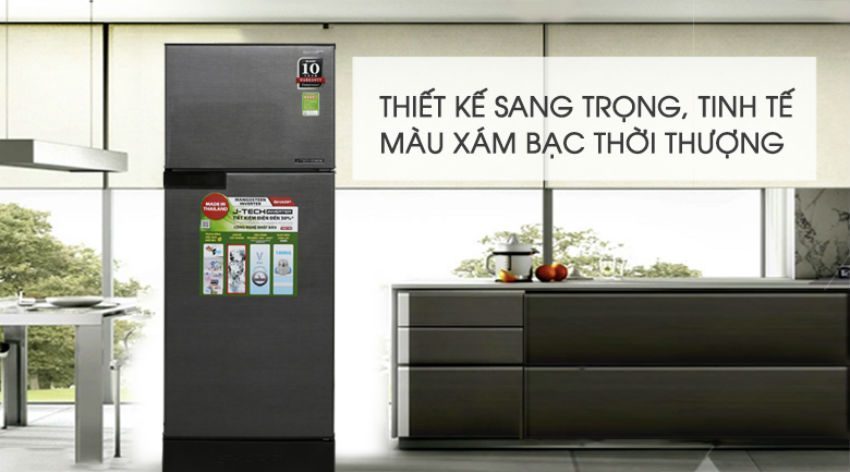 Tủ Lạnh Sharp Inverter SJ-X196E-DSS - Hàng chính hãng